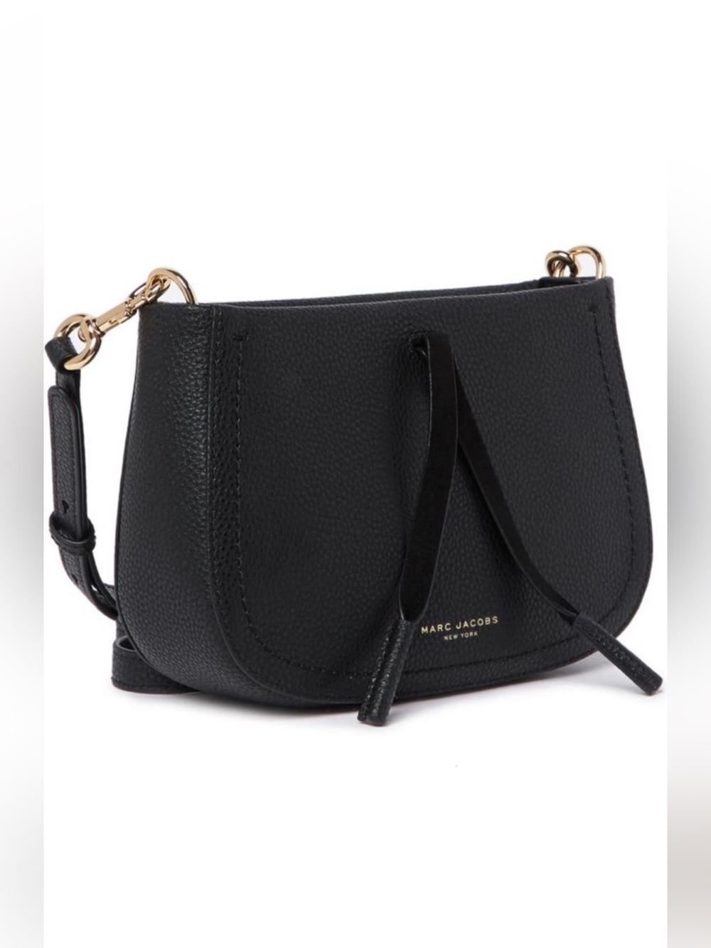Marc Jacobs Navy Blue Pebbled Leather Crossbody with Tassel Trim - Picture 3 of 9